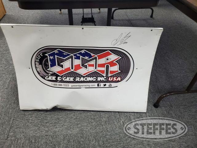 Skylar Gee Autographed nose wing from the #99 car